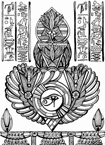 Eye Of Horus Coloring Page